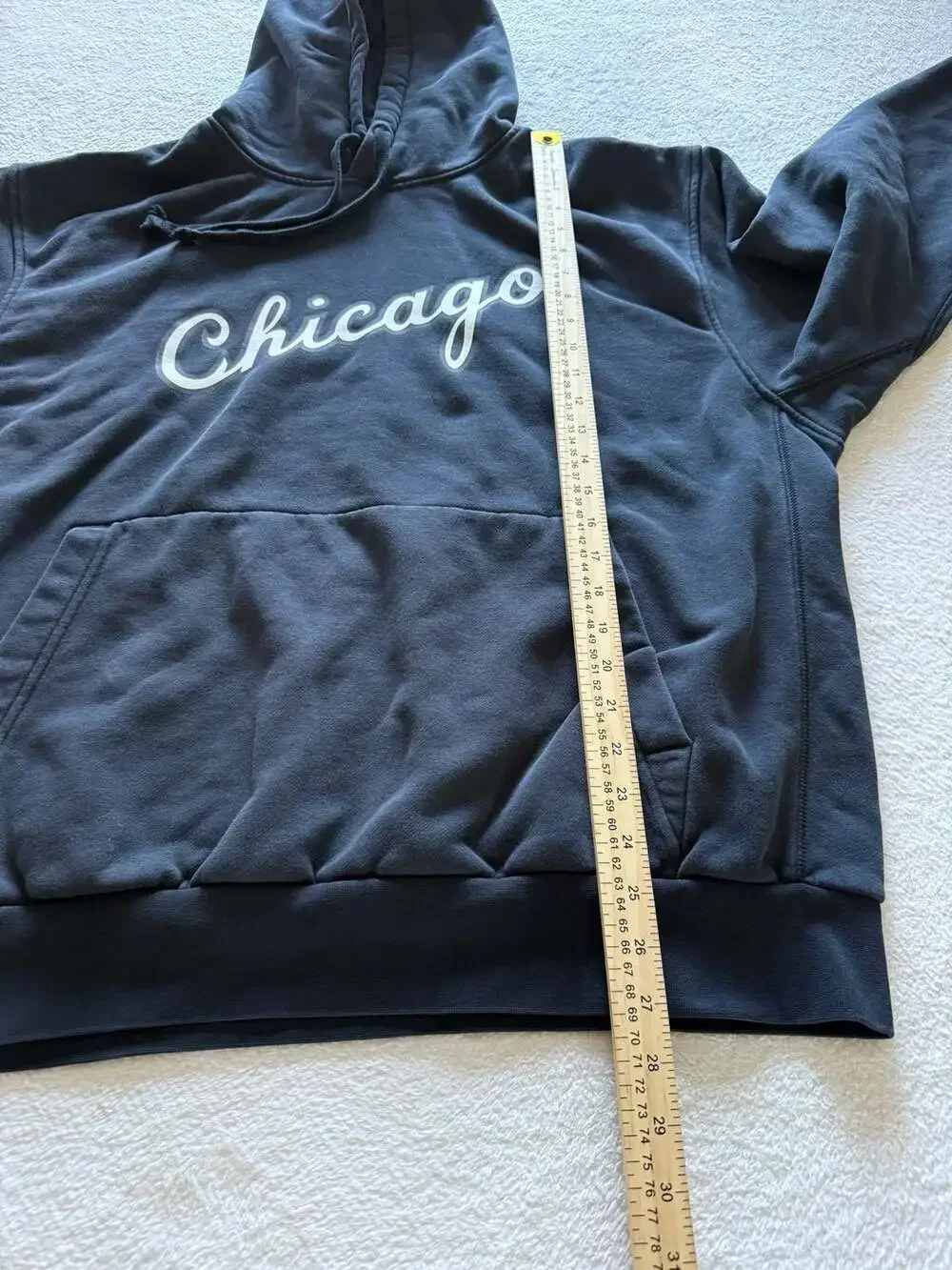 Chicago Bulls Hoodie Mens Medium Black Nike 75th Anniversary Sweatshirt NBA